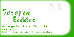 terezia rikker business card